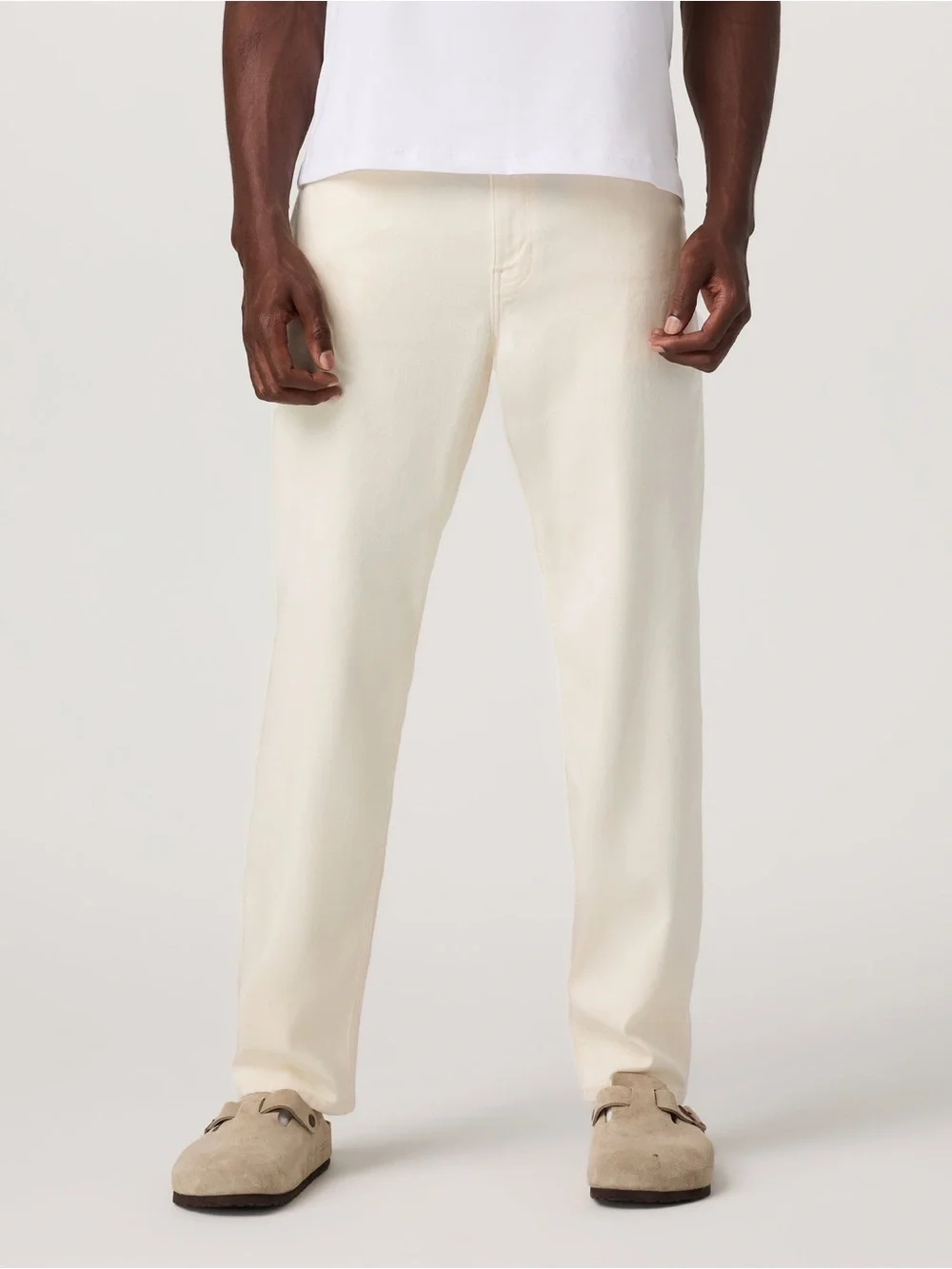 Vuori Mens 28 Pants Benton Stretch Twill Pant Classic Fit Natural Ivory 5 Pocket